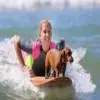 神秘狗狗展现熟练冲浪绝技 惊呆在场所有人